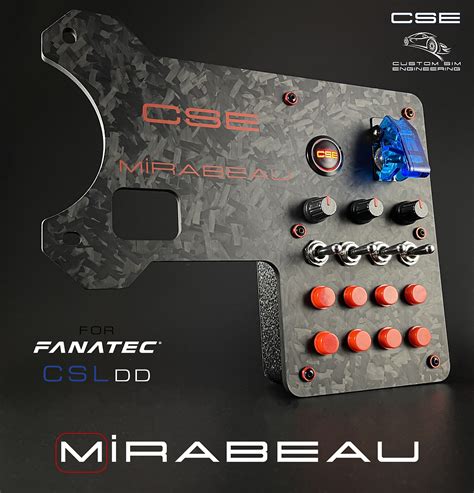 red metal button box|Mireabeau for Fanatec CSL DD.